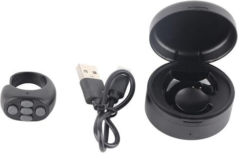 تطبيق JX05S للاتصال بالهاتف عن بعد، جهاز تحويل صفحة التطبيق المحمول بطول 10 أمتار، التحكم في التمرير، النقر على المكالمات لكاميرا الهاتف اللوحي (أسود) in Kuwait