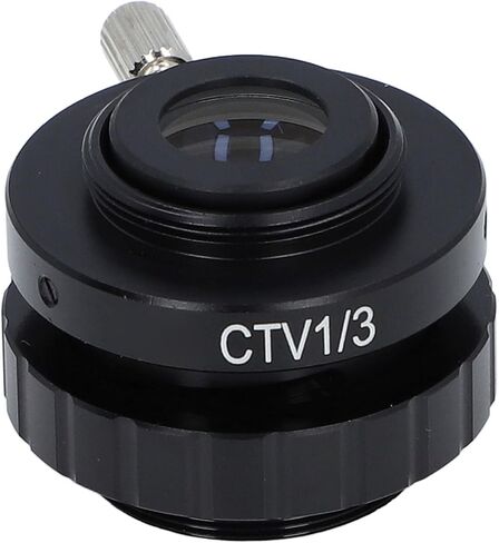 CTV Lens Adapter Microscope Camera Adapter C Mount with Metal and Optical Glass Construction for Trinocular Stereo Microscopes Laboratories Bio Pharmaceuticals (SZMC TV1/3) in Saudi Arabia