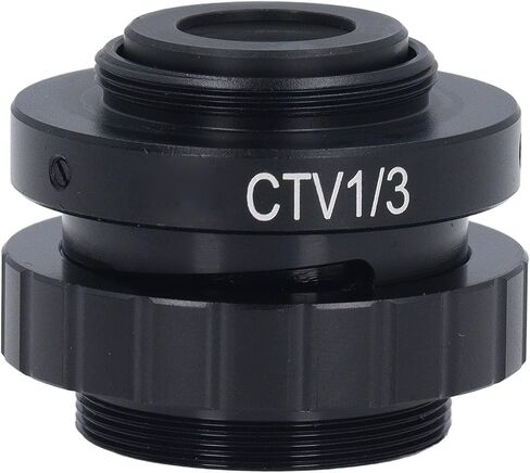 CTV Lens Adapter Microscope Camera Adapter C Mount with Metal and Optical Glass Construction for Trinocular Stereo Microscopes Laboratories Bio Pharmaceuticals (SZMC TV1/3) in Saudi Arabia