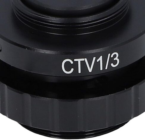 CTV Lens Adapter Microscope Camera Adapter C Mount with Metal and Optical Glass Construction for Trinocular Stereo Microscopes Laboratories Bio Pharmaceuticals (SZMC TV1/3) in Saudi Arabia