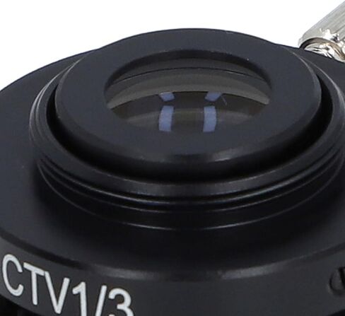 CTV Lens Adapter Microscope Camera Adapter C Mount with Metal and Optical Glass Construction for Trinocular Stereo Microscopes Laboratories Bio Pharmaceuticals (SZMC TV1/3) in Saudi Arabia