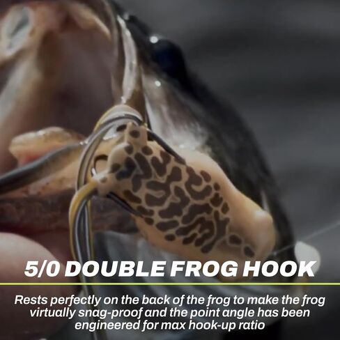 SNAG PROOF Smash Mouth Popping Frog | Hollow Body Topwater Frog Lure | Duckling, 2.5-Inch, 5/8 oz in Kuwait