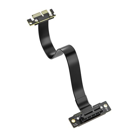 كابل تمديد Alwong PCIE 3.0، من 1X إلى 1X، ذكر مستقيم إلى أنثى مستقيم، 20 سم/(الطول الإجمالي 24 سم) in Kuwait