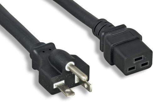 Cablelera North American Power Cord NEMA 5-20P to IEC320 C19, 3ft, 12AWG, 20A (ZADA51ABF-03) in Kuwait