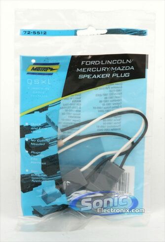 CSC65 6.5 بوصة CS سلسلة مكبرات صوت محورية ثنائية الاتجاه لحزمة Kicker مع حزام Metra 72-5512 - ذروة 600 وات، مكبرات صوت بدون نتوء، تثبيت التوصيل والتشغيل لاختيار 1985-2004 Ford/Mercury/Mazda in Kuwait