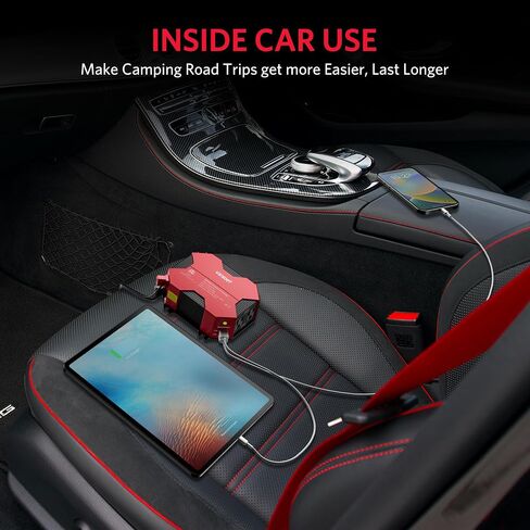 500 Watt Car Power Inverter DC 12V to AC 110V Car Plug Inverter Adapter Power Converter with 4 USB Charging Ports and 2 AC Outlets Car Charger in Kuwait