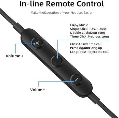 3.5mm Jack Wired Earbuds in-Ear Headphones with Microphone in Kuwait