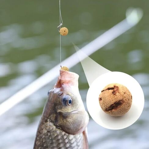 40-pcs 8mm/10mm 20pcs/Pack Buoyant Cork Balls, Carp Fishing Boilies, Floating Ball Baits, Carp Fishing Accessories in Kuwait