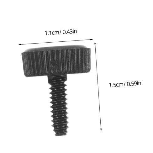HEMOTON 100pcs Black Round Head Desktop Computer Case Screws Set with Plastic and Alloy Material for Secure Assembly and Installation in Electronic Repair and PC Side Panel Fixing in Saudi Arabia