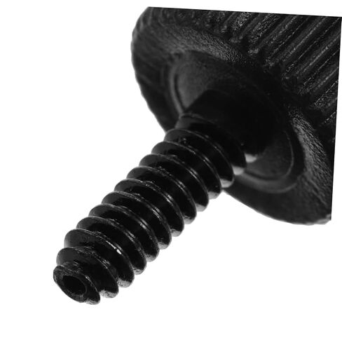 HEMOTON 100pcs Black Round Head Desktop Computer Case Screws Set with Plastic and Alloy Material for Secure Assembly and Installation in Electronic Repair and PC Side Panel Fixing in Saudi Arabia