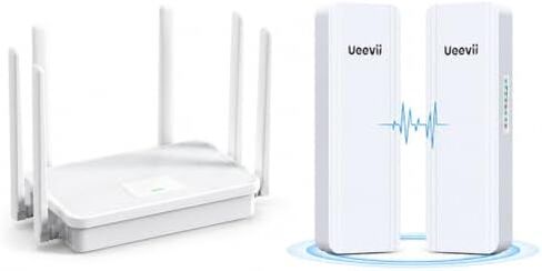 UeeVii CPE5824 Wireless Bridge with WR3000K WiFi 6 Router in Saudi Arabia