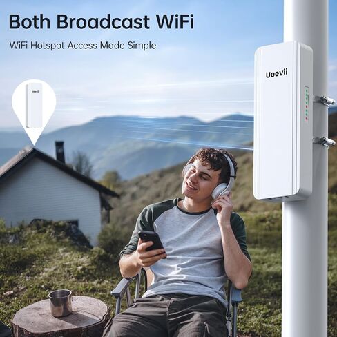 UeeVii CPE5824 Wireless Bridge with WR3000K WiFi 6 Router in Saudi Arabia