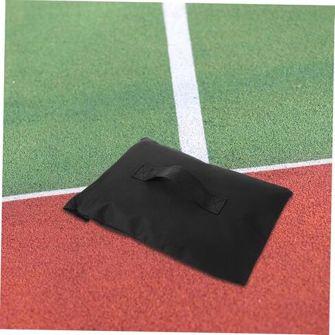 2pcs Heavy Duty Sandbags with Straps for Sports Nets and Hockey Nets, Weather Resistant Oxford Cloth Material, Easy to Fill 13.39x9.06x0.79in, for Outdoor Training and Sports in Kuwait