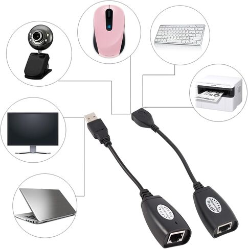 USB to RJ45 Ethernet Adapter, 150ft Extension for USB Devices in Kuwait