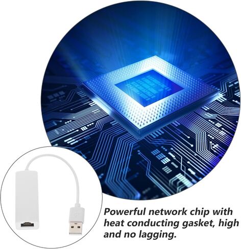 USB Ethernet Adapter 10/100mbps Abs Rj-45 No Driver White in Kuwait