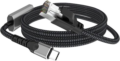 USB C ذكر إلى RJ45 2500Mbps محولات إيثرنت كابل المقابس، 2M in Kuwait