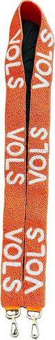 Handmade VOLS Beaded Game Day Strap Orange and White in Saudi Arabia