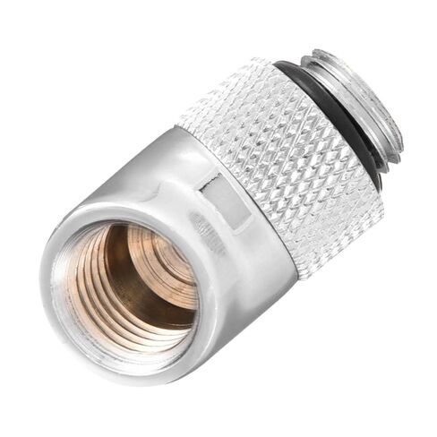 Limen 2Pcs 45 Degree Angled G1/4" Thread Male to Female Adapter - 360° Rotation Fitting for Computer Water Cooling Systems, Ni-Plated Brass Connector in Kuwait