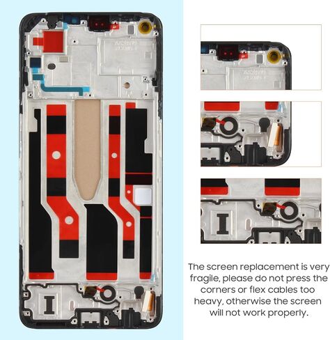 LCD Display for Oneplus Nord N20 5G Screen Replacement for Oneplus 1+ Nord N20 5G GN2200 CPH2459 LCD Display Digitizer Touch Screen Glass Assembly with Tools (Black with Frame) in Kuwait