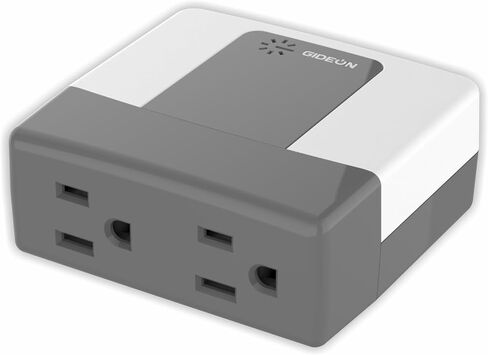 GIDEON 2 Outlet Surge Protector, Voltage Protector for Refrigerator, Air Conditioner & Home Appliances, 120V 15A 1800W Wall Plug with LED Indicators, Over & Under Voltage Protection in Saudi Arabia