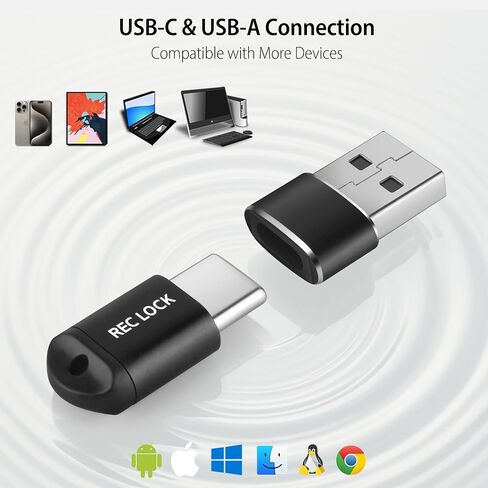 REC LOCK 2-Pack USB-C Mic Blocker Plug & Play for Smartphone, Tablet & PC in Kuwait