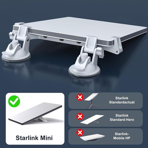 Linkoostar for Starlink Mini Mount for Dashboard, for Starlink Mini Car Suction Cup Mount for Dashboard & Windshield Suitable for Most Vehicles and Ensure Stable Satelllite Signal in Kuwait