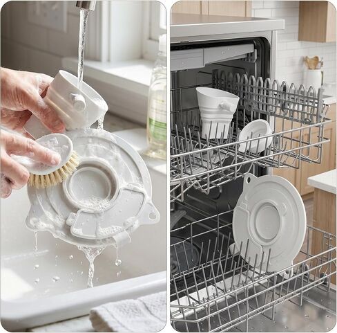 3-in-1 Mixer Bowl Cover Splash Guard for KitchenAid 4.5-5 Qt Tilt-Head Stand Mixer, Pouring Shield with Foldable Funnel for Mess-Free Baking, Food-Grade Silicone Accessory in Saudi Arabia