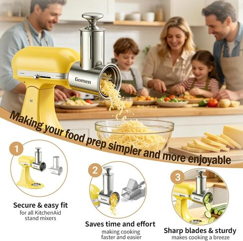 Large Stainless Steel Slicer Shredder Attachment for Kitchenaid Stand Mixer in Saudi Arabia