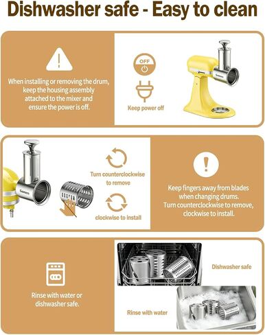Large Stainless Steel Slicer Shredder Attachment for Kitchenaid Stand Mixer in Saudi Arabia