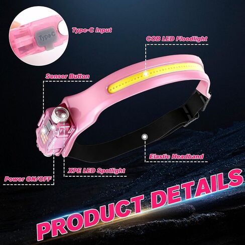 mouhike Pink Fishing Tool Set LED Headlamp Fish Lip Gripper Pliers in Saudi Arabia