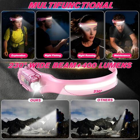 mouhike Pink Fishing Tool Set LED Headlamp Fish Lip Gripper Pliers in Saudi Arabia