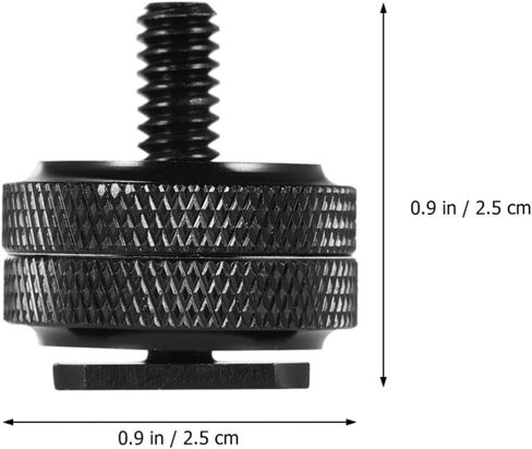 3pcs Camera Hot Shoe Mount Adapter with 1/4 Inch Dual Layer Screw for Camcorder and Digital Camera Mounting, Lightweight Aluminum Alloy Replacement for Old or Broken Flash Stand in Kuwait