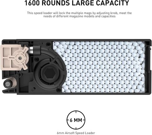 1600-Round Universal Airsoft Speed Loader for 6mm BB Magazines in Kuwait
