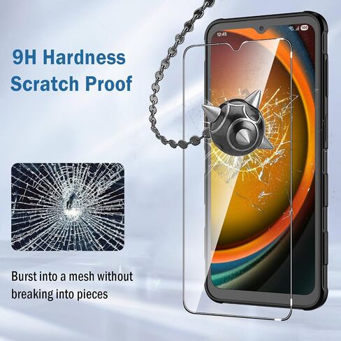 2 Pack Compatible with Samsung Galaxy XCover7 Pro/Galaxy XCover 7/Honor X5c/X5c Plus Screen Protector,9H Tempered Glass Film,Bubble-Free for Galaxy XCover 7 Pro Screen Protector in Kuwait