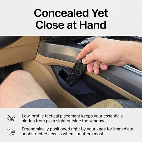 Heavy-Duty Stealth Holster Mount for 2023-2025 Ford F-250 Super Duty | Custom Door Panel Handgun Storage - Precision Fit Side Arm Organizer (Third-Party Accessory) in Saudi Arabia