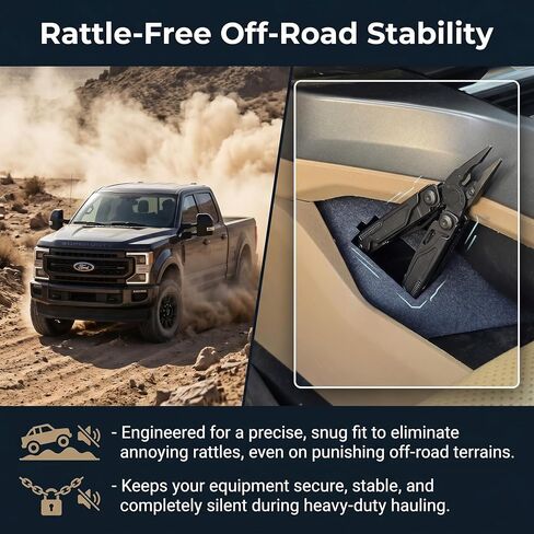 Heavy-Duty Stealth Holster Mount for 2023-2025 Ford F-250 Super Duty | Custom Door Panel Handgun Storage - Precision Fit Side Arm Organizer (Third-Party Accessory) in Saudi Arabia