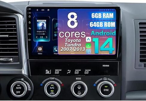 Upgrade 8 Core 6G+64G Car Radio for Toyota Tundra 2007-2013, Android 14 in Kuwait