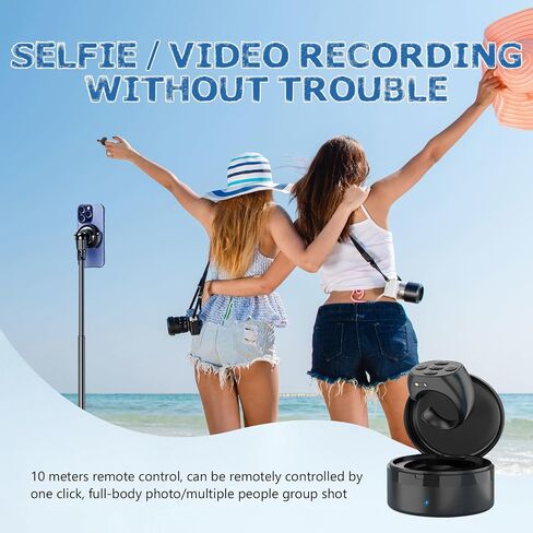 Multi-Function Remote Control, Wireless Bluetooth Ring, Video & Camera Remote Shutter, for Smartphone & Tablet (White) in Kuwait