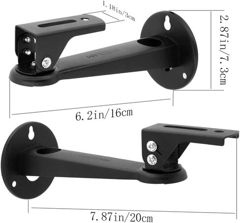 Drsn Mini Projector Wall Mount Bracket, Universal 360° Rotation, 7.8in Adjustable Arm, for CCTV Security Camera, Webcam, Small Projector (Black, 11 lbs) in Saudi Arabia