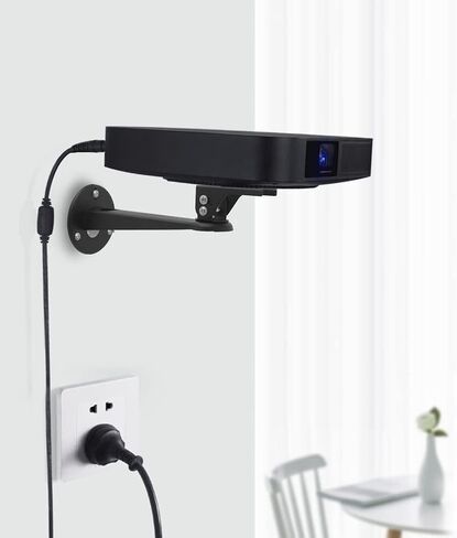 Drsn Mini Projector Wall Mount Bracket, Universal 360° Rotation, 7.8in Adjustable Arm, for CCTV Security Camera, Webcam, Small Projector (Black, 11 lbs) in Saudi Arabia