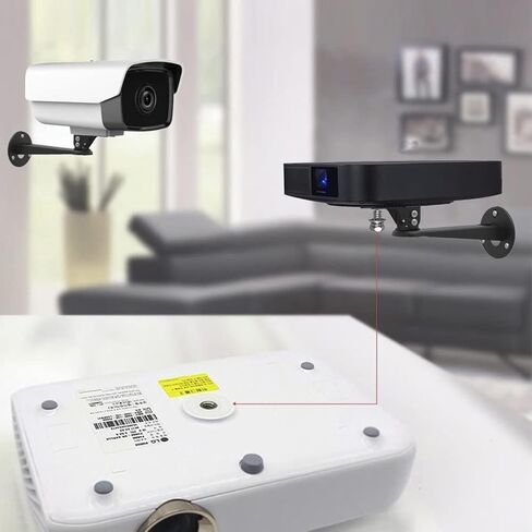 Drsn Mini Projector Wall Mount Bracket, Universal 360° Rotation, 7.8in Adjustable Arm, for CCTV Security Camera, Webcam, Small Projector (Black, 11 lbs) in Saudi Arabia