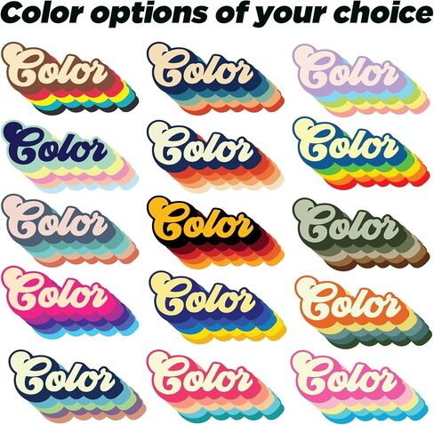 Custom Retro Name Sticker – Personalized Vintage Typography Decal – 70s 80s 90s Aesthetic Font Styles – Waterproof Vinyl for Water Bottles, Laptops, Kindle, Notebooks – Fun Gift for Kids & Teens in Saudi Arabia