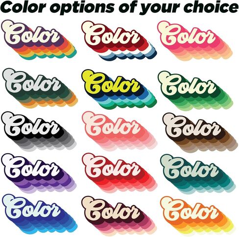 Custom Retro Name Sticker – Personalized Vintage Typography Decal – 70s 80s 90s Aesthetic Font Styles – Waterproof Vinyl for Water Bottles, Laptops, Kindle, Notebooks – Fun Gift for Kids & Teens in Saudi Arabia