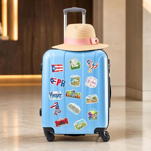200PCS Puerto Rico Travel Stickers, Waterproof Puerto Rican Decals in Kuwait