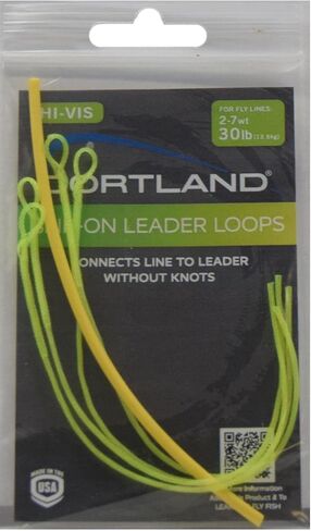 Cortland 601260 Slip-On Leader Loops Braided Yel, 30-Pound in Saudi Arabia