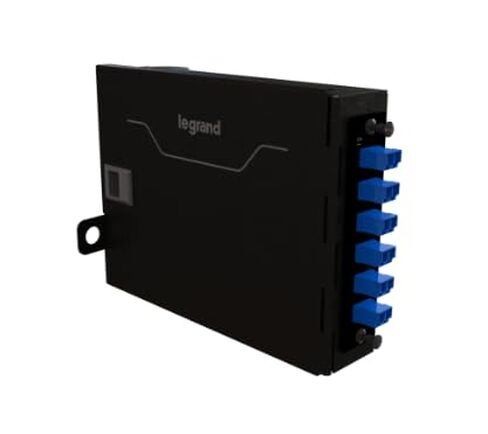 Q-Series Black Wall Mount Fiber Enclosure, 1 Panel, Patch Only, Standard Density in Saudi Arabia