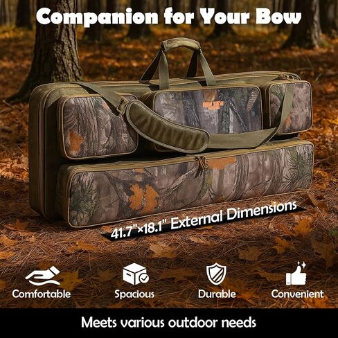 NEW VIEW Bow Case - Protects Your Compound Bow - Features Large Compartment, Soft Padding, Comfortable Carrying Options & Multiple Accessory Pockets - Lightweight Durable Archery Bow Bag in Kuwait
