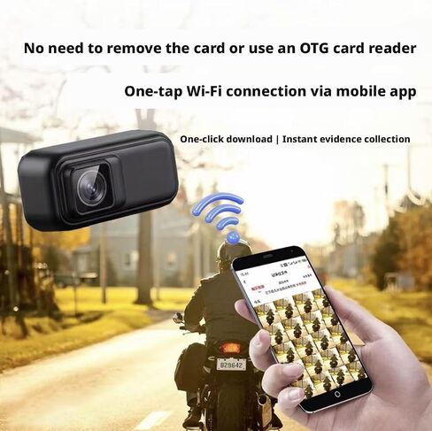 DM03 4K 2160P Ultra HD Cycling Dash Cam,800W Pixel Starlight Night Vision,IP68 Waterproof Anti‑Shake Bike Camera,Loop Recording,5V‑100V Step‑Down Cable,WiFi Viidure APP,3 Mounts & 64GB TF Card in Saudi Arabia