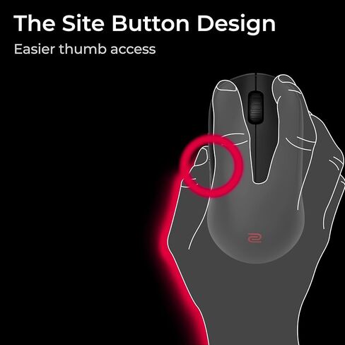 BenQ Zowie S2-DW 4K Wireless Mouse for Esports, ​Sports Science, 4K Enhanced Receiver, 65g, Symmetrical, Driverless, 3950 Sensor, 4K Polling Rate in Kuwait