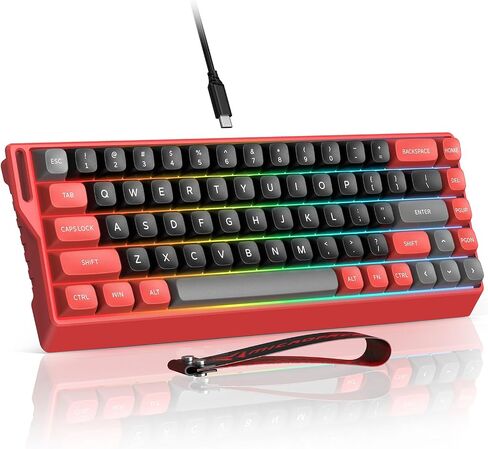 MicroPack WIN68 HE MAX Hall Effect Mechanical Gaming Keyboard, 60% Wired, Magnetic Switch, Rapid Trigger Adjustable Actuation, 8KHz Polling Rate, RGB Backlit for FPS MOBA Gamer Laptop PC in Kuwait